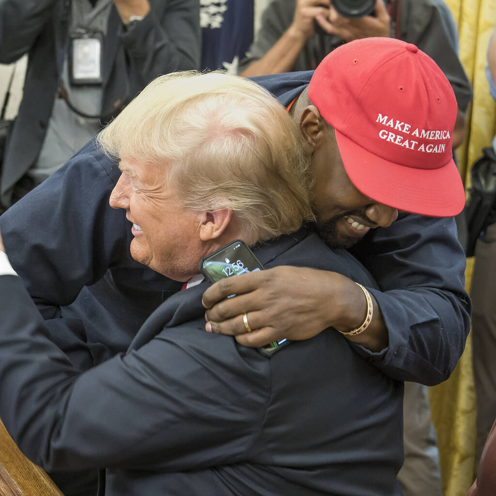 Bild von Donald Trump und Kanye West