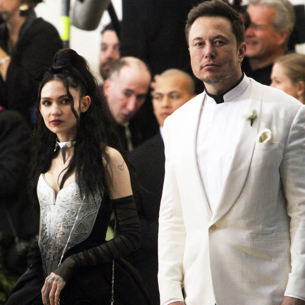Bild von Grimes und Elon Musk